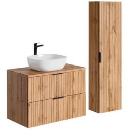 Petits meubles Conjunto mueble lavabo individual tableros de melamina y mdf madera