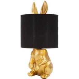 Mauro Ferretti Lámpara de mesa de resina dorada ø 20x43 cm