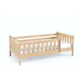 AKL FURNITURE Cama infantil pino beige 80x190