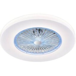Wonderlamp Ventilador plafón con luz led 45w blanco para techo y pared