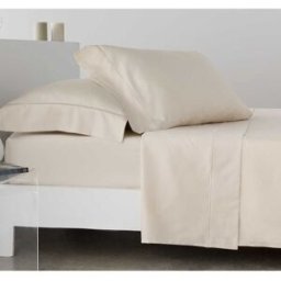 Cotton Artean Juego de sábanas satén algodón egipcio 300 beige 210x260 Cama 135