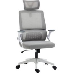 Vinsetto Silla de oficina 60x61x121.5 cm gris