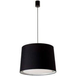FARO BARCELONA Lámpara de suspensión textil negro 50x50x35 cm