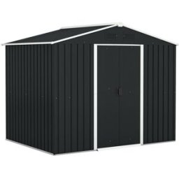 Outsunny Caseta de jardín 236x174x190 cm gris