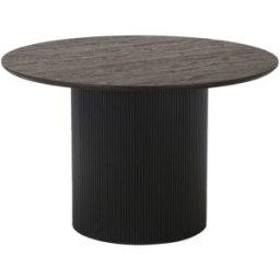 Moloo Mesa de comedor redonda para 4 personas ø120 cm marrón oscuro