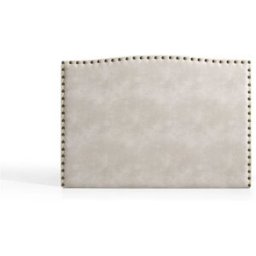 Matris Cabecero ambar para cama de 150 de tela blanco roto 154x115x8