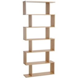 Homcom Estantería para libros 80x23x192 cm roble