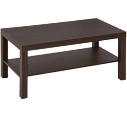 Homcom Mesa de centro 90x45x40,5cm nogal
