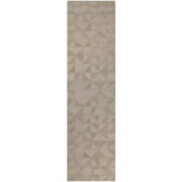 Wecon Home Alfombra beige arena diseño tufting a mano con relieve 80x230
