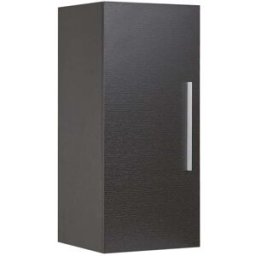 Beliani Armario de pared para baño 40 cm Negro