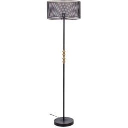 Wanderlust deco Lámpara de pie de metal negro 39.5x39.5x139/152.5h cm