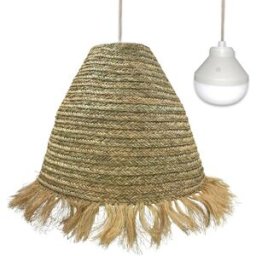LUMISKY Suspensión inalámbrica beige d100cm