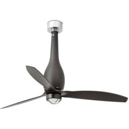 FARO BARCELONA Ventilador con luz acero negro mate 128x128x67.4 cm