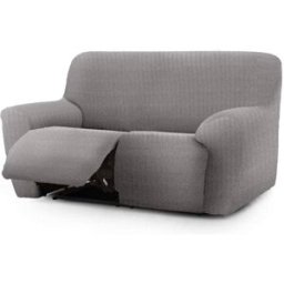 Eysa Funda de sofá relax extensible 2 plazas bielástica gris 150 - 200 cm