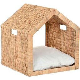 NIYLO Cesta de jacinto de agua para animales marrón 43x43x46 cm