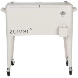 Zuiver Nevera móvil blanca con ruedas