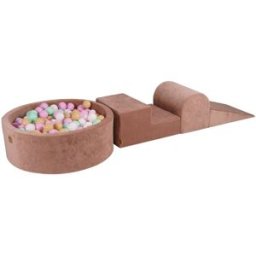MeowBaby Parque infantil - bloques de escalada con piscina de bolas para niños