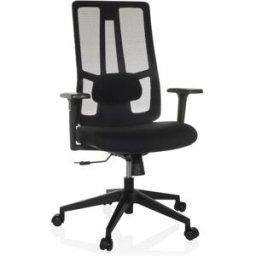 hjh OFFICE Silla de oficina profesional tela / tejido de malla negro