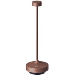 LUMISKY Lámpara de mesa inalámbrica marrón h25cm