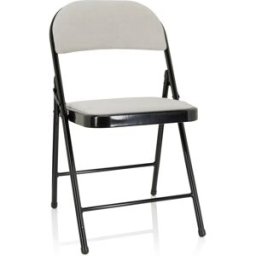 hjh OFFICE Silla de tela blanco