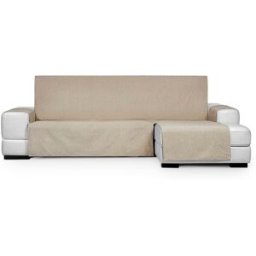 Eysa Funda de sofá chaise longue hidrófugo extra derecha beige 290 cm