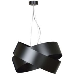 Wonderlamp Lámpara colgante estilo moderno con pantalla de metal negro ø50cm
