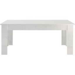 Whous Mesa extensible para 6-8 personas 160/210 cm color blanco brillo