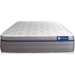 Actisom Colchón blanco con espuma viscoelástica 90 x 190