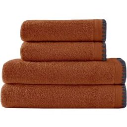 Sensei Maison Juego de baño de 4 piezas castaño