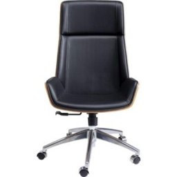Kare Design Silla de oficina giratoria ajustable con ruedas negras