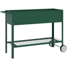Outsunny Mesa de cultivo 109x44x80 cm verde