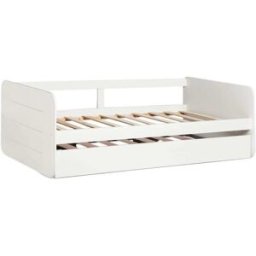 Klast Home Camas nido efecto madera blanco 195 cm x 60 cm