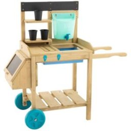 TP Toys Mesa móvil para macetas madera marrón fsc®