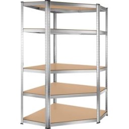 Tectake Estantería industrial, 5 baldas hasta 875 kg, 180x89.5x89.5cm plata