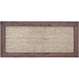 NATYAL Cabecero de yute natural y madera maciza en tonos oscuros 190x74cm