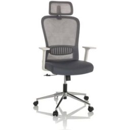 hjh OFFICE Silla home office tela / tejido de malla gris