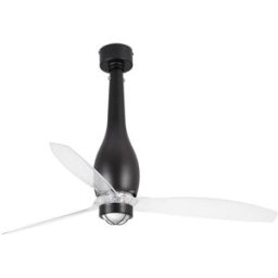 FARO BARCELONA Ventilador con luz pc transparente 128x128x67.4 cm