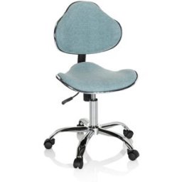hjh OFFICE Silla giratoria para niños tela menta
