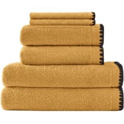 Sensei Maison Juego de baño de 6 piezas caramelo