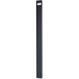 Lucande Farola exterior de aluminio negro