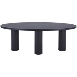 Unique Mesa de comedor madera negro