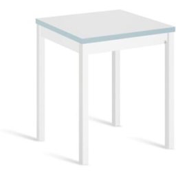 Portus Mesa cocina alta extensible libro 80(160)x80cm blanco pata blanco