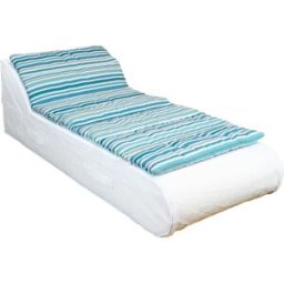 MX HOME Cubrecama para diván de 1 plaza - Rayas azules