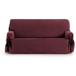 Eysa Funda de sofá tres plazas con lazos burdeos 180 - 230 cm