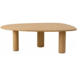 Wabi Home Mesa de centro de madera maciza forma orgánica 120x70cm