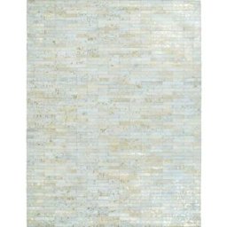 The Deco Factory Alfombra de cuero natural reciclado oro 190x290