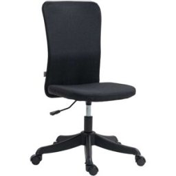 Homcom Silla de oficina 53x43x93 cm negro