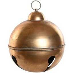 Fijalo Bola campana decoracion navidad metal 42x42x46,5cm