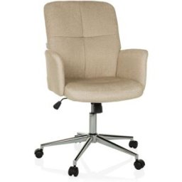 hjh OFFICE Silla home office tela beige