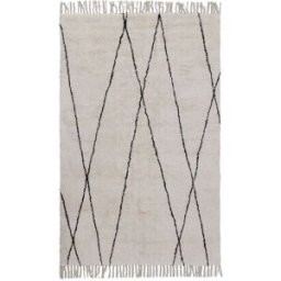 Carpet Living Alfombra de decoración en algodón lavable blanca 160x230cm